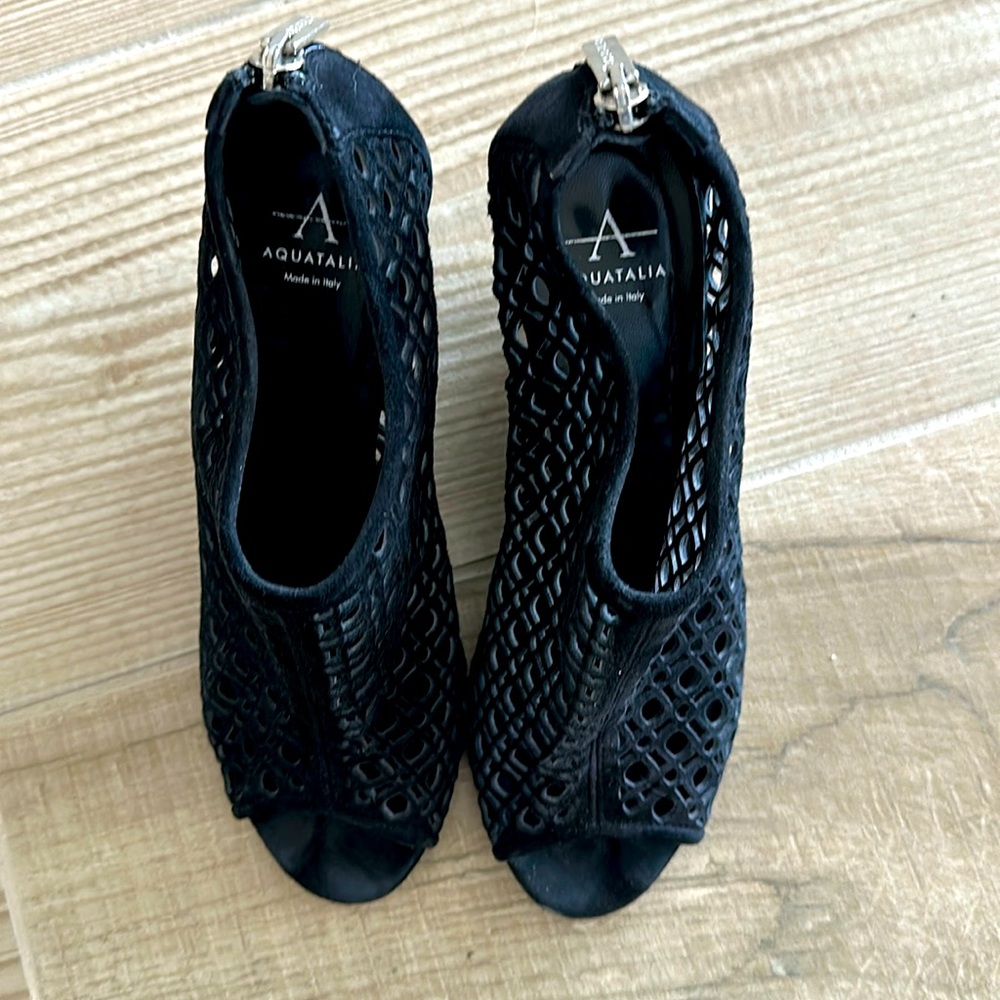 Aquatalia open toe booties